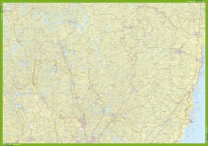 Carte de randonnée - Östra Blekinge (Suède) | Calazo carte de randonnée Calazo 
