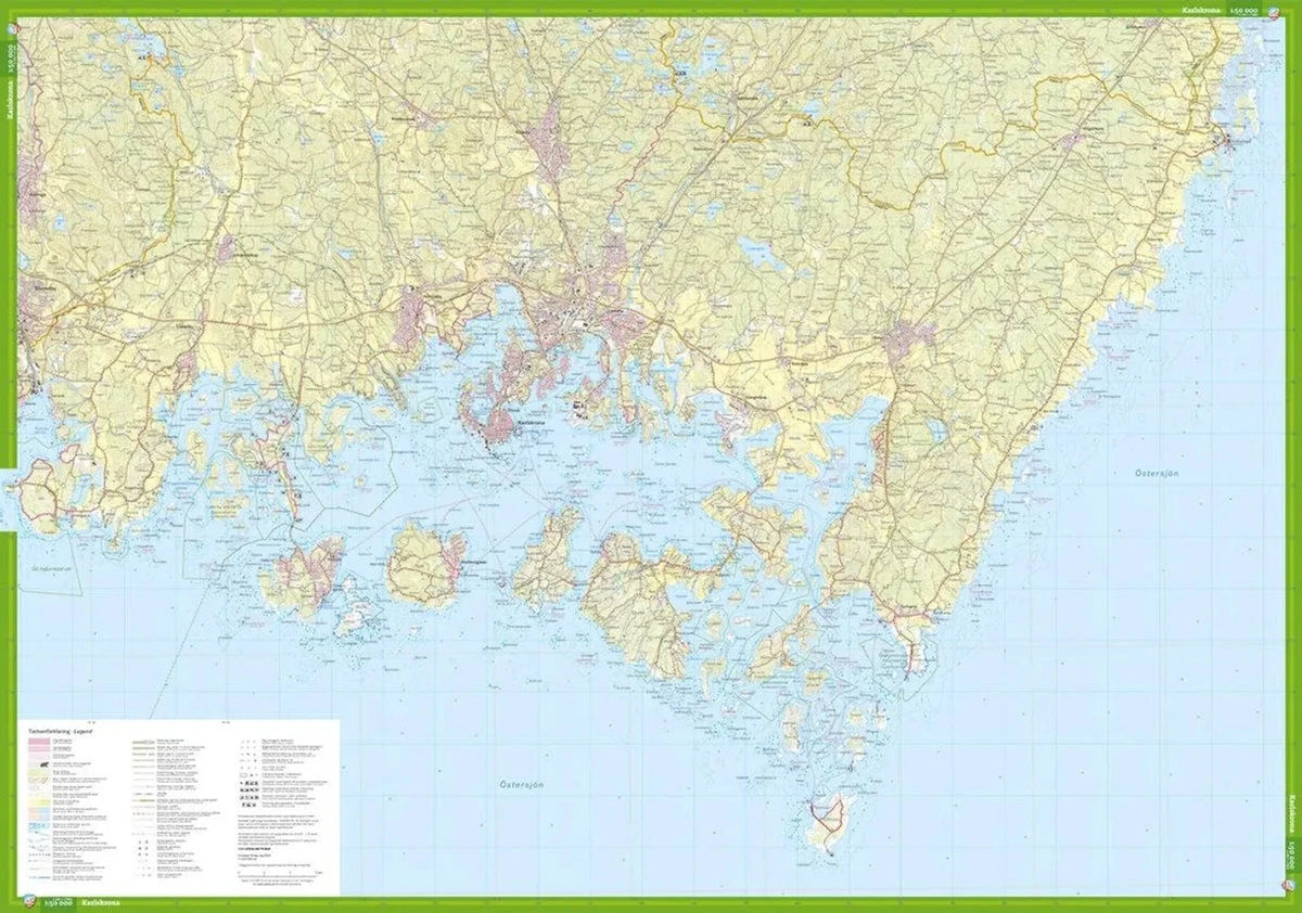 Carte de randonnée - Östra Blekinge (Suède) | Calazo carte de randonnée Calazo 