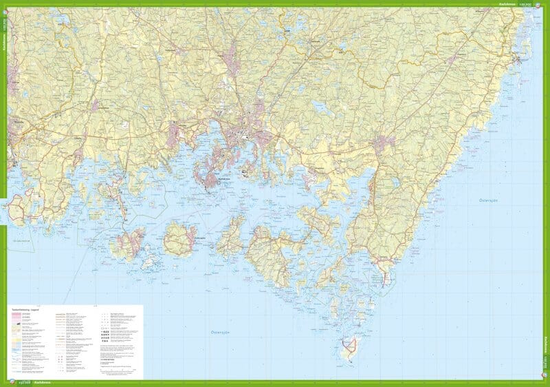 Carte de randonnée - Östra Blekinge (Suède) | Calazo carte pliée Calazo 