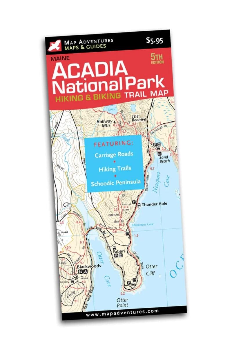 Carte de randonnée – Parc national d’Acadia & Presqu’île de Schoodic | Map Adventures carte de randonnée Map Adventures 