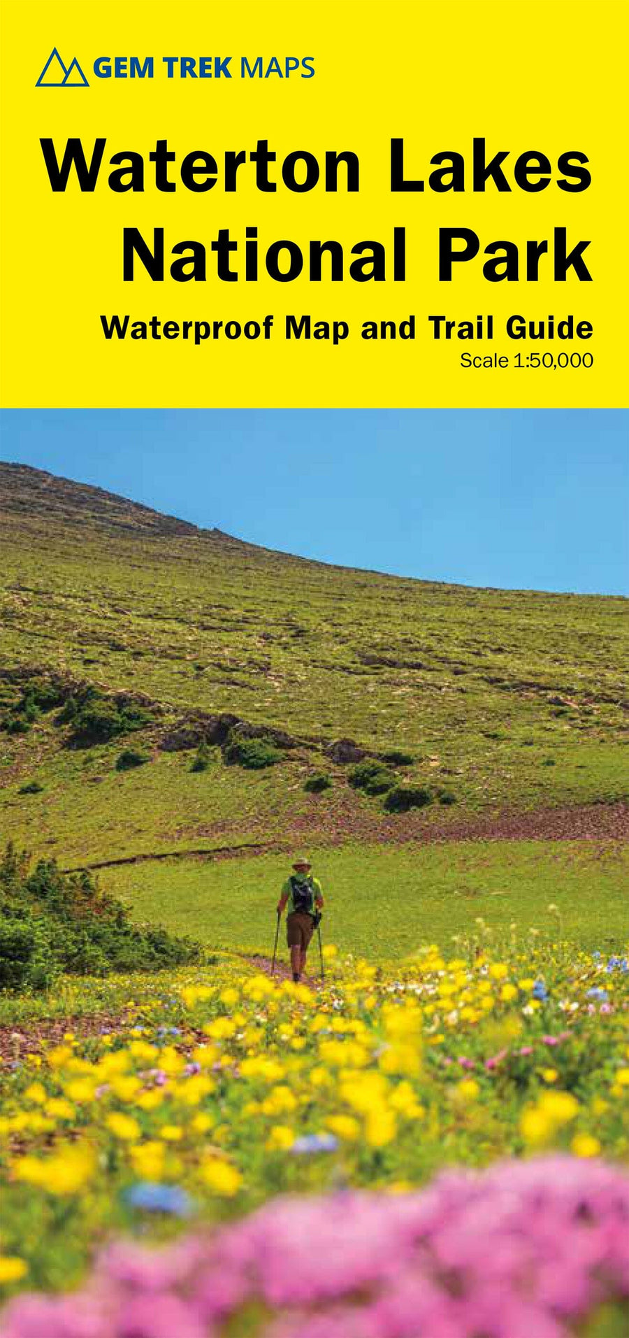Carte de randonnée - Parc National des Lacs Waterton | Gem Trek carte pliée Gem Trek Publishing 