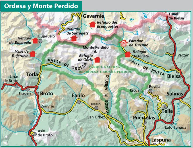 Carte de randonnée - Parc national d'Ordesa et Mont Perdu (Pyrénées aragonaises) | Alpina carte de randonnée Editorial Alpina