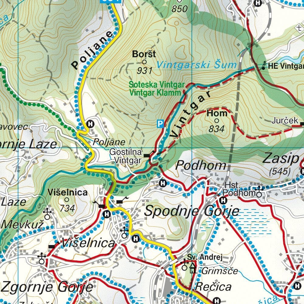 Carte de randonnée - Parc National Triglav - Kranjska Gora, Planica, Bled (Slovénie), n° WK5141 | Freytag & Berndt carte de randonnée Freytag & Berndt 