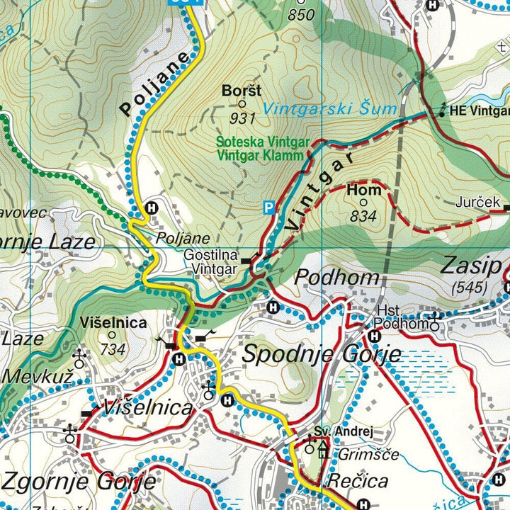 Carte de randonnée - Parc National Triglav - Kranjska Gora, Planica, Bled (Slovénie), n° WK5141 | Freytag & Berndt carte de randonnée Freytag & Berndt 