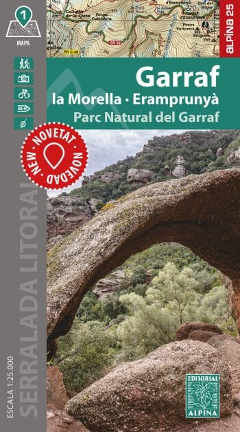 Hiking map - Garraf Natural Park (Catalonia) | Alpina – Cartovia