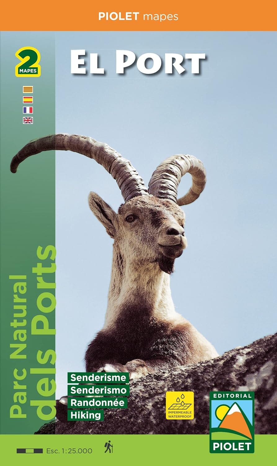 Carte de randonnée - Parc naturel des Ports (Catalogne) | Piolet carte de randonnée Editorial Piolet