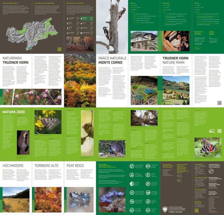 Carte de randonnée – Parc Naturel Monte Corno / Naturpark Trudner Horn | Tabacco carte de randonnée Tabacco 