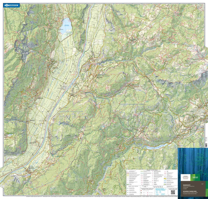 Carte de randonnée – Parc Naturel Monte Corno / Naturpark Trudner Horn | Tabacco carte de randonnée Tabacco 