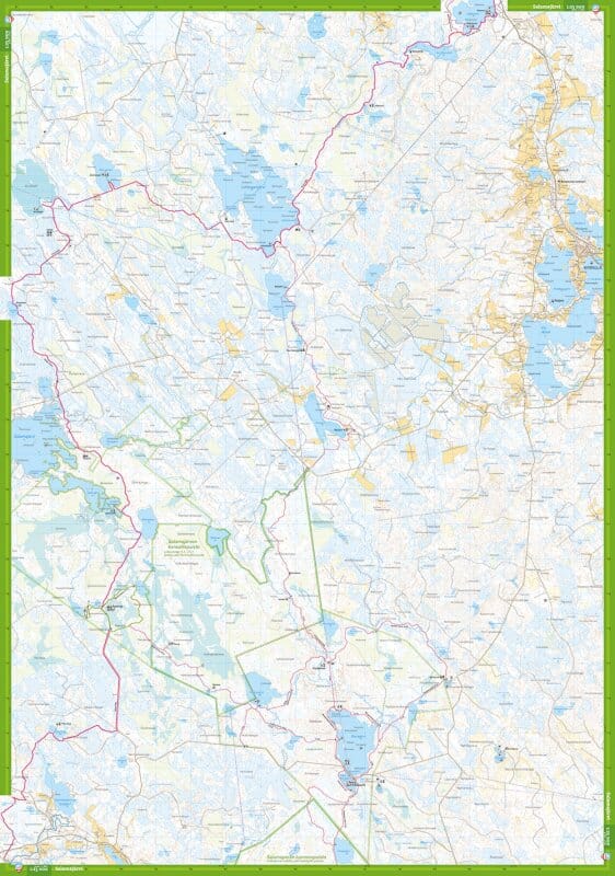 Carte de randonnée - Peuran polku Salamajärvi (Finlande) | Calazo carte de randonnée Calazo