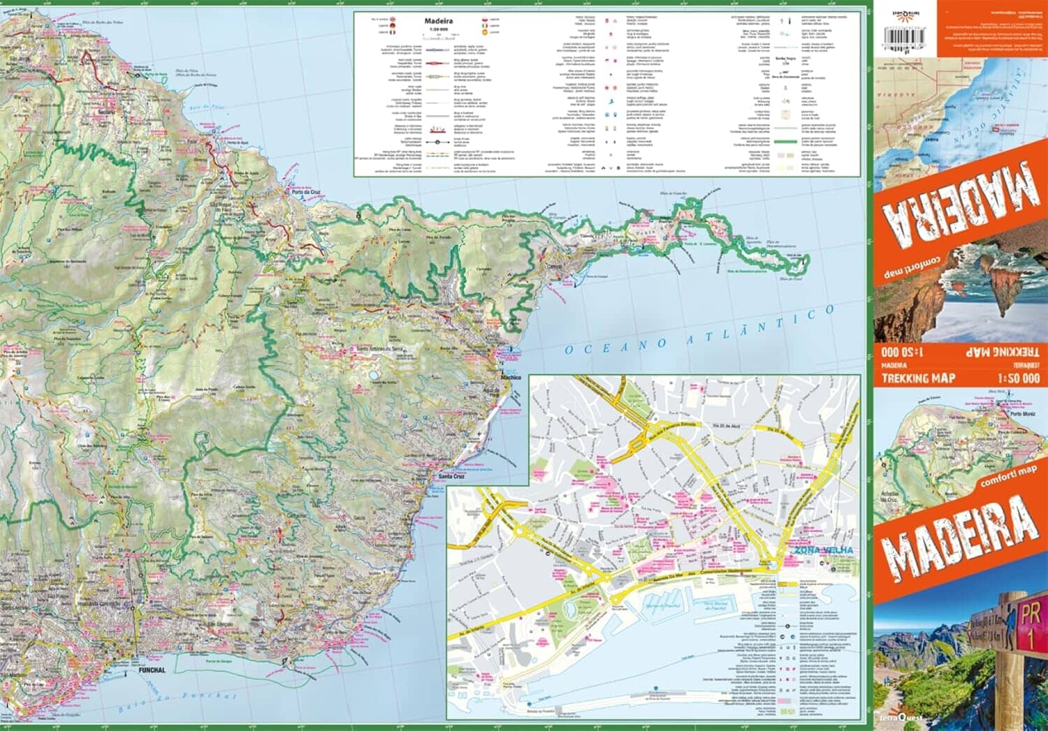 Carte de randonnée plastifiée - Madère | TerraQuest Terra Quest