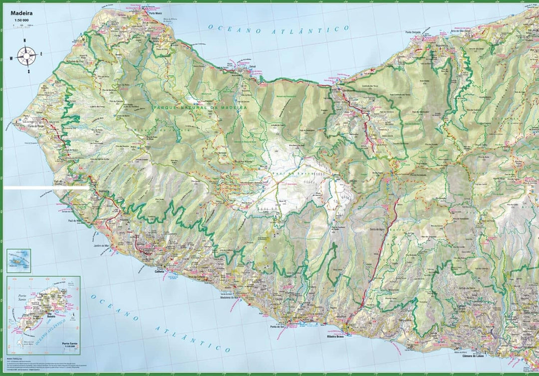Carte de randonnée plastifiée - Madère | TerraQuest Terra Quest