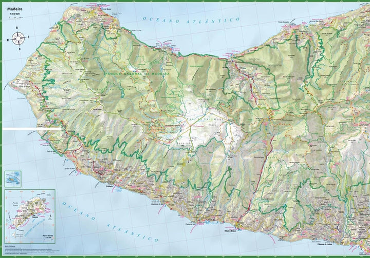 Carte de randonnée plastifiée - Madère | TerraQuest Terra Quest