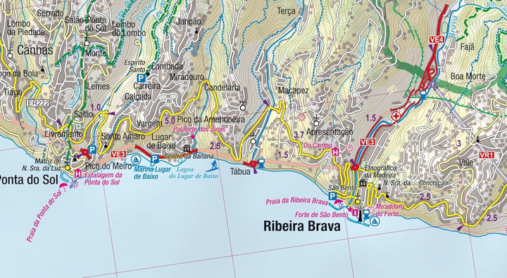 Carte de randonnée plastifiée - Madère | TerraQuest Terra Quest