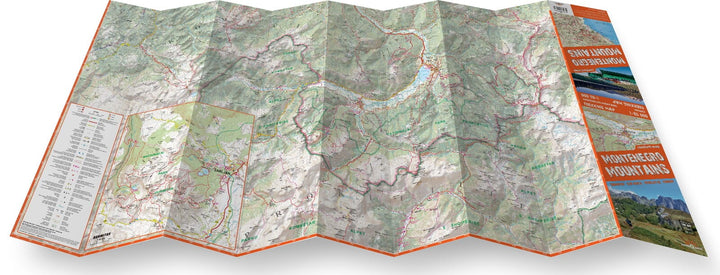 Carte de randonnée plastifiée - Montagnes du Monténégro - Durmitor, Bjelasica, Prokletije, Komovi | TerraQuest carte pliée Terra Quest 