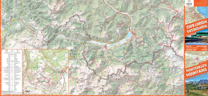 Carte de randonnée plastifiée - Montagnes du Monténégro - Durmitor, Bjelasica, Prokletije, Komovi | TerraQuest carte pliée Terra Quest 