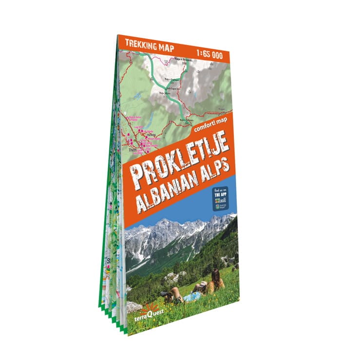 Carte de randonnée plastifiée - Prokletije, Durmitor (Alpes d'Albanie & Montenegro) | TerraQuest carte de randonnée Terra Quest