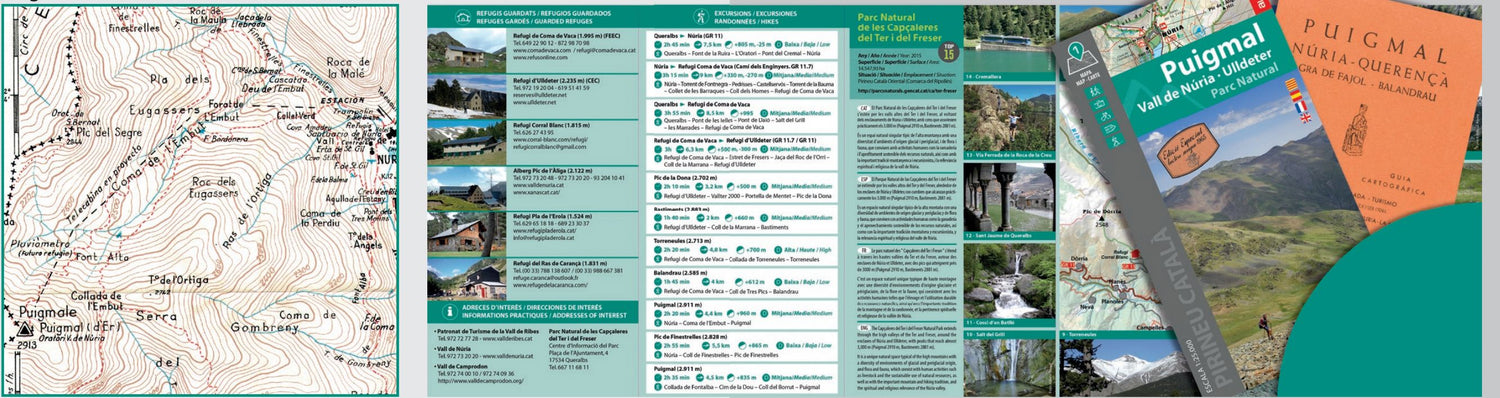 Carte de randonnée - Puigmal, Vall de Nuria, Ulldeter (Pyrénées catalanes) | Alpina carte de randonnée Editorial Alpina