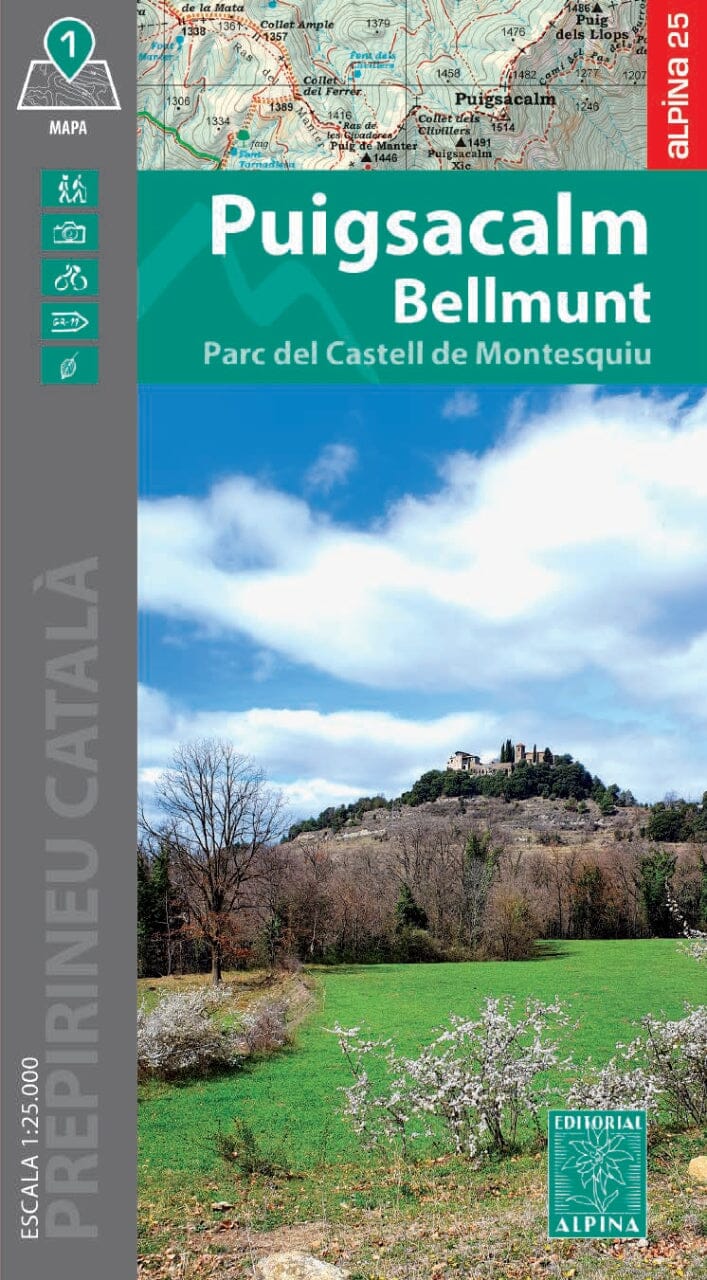 Carte de randonnée - Puigsacalm, Bellmunt (Pyrénées Catalanes, Espagne) | Alpina carte de randonnée Editorial Alpina