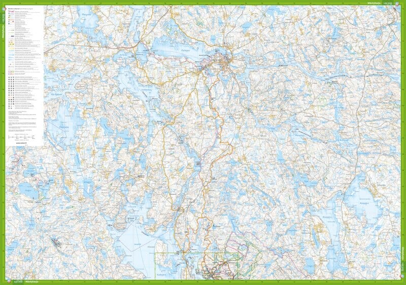 Carte de randonnée - Repovesi Mäntyharju Paistjärvi (Finlande) | Calazo carte pliée Calazo 