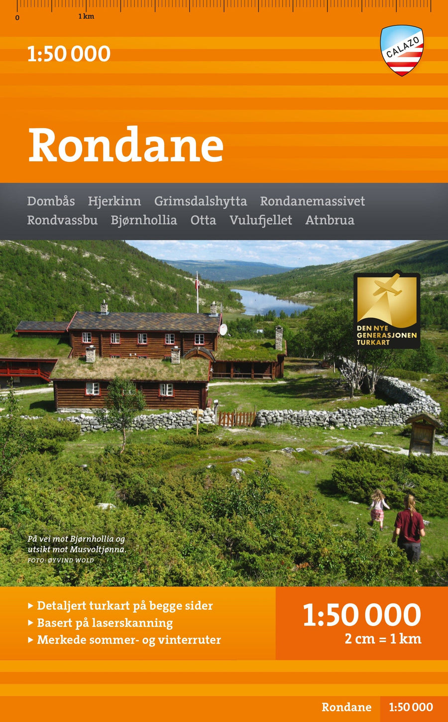 Carte de randonnée - Rondane (Norvège) | Calazo - 1/50 000 carte pliée Calazo 