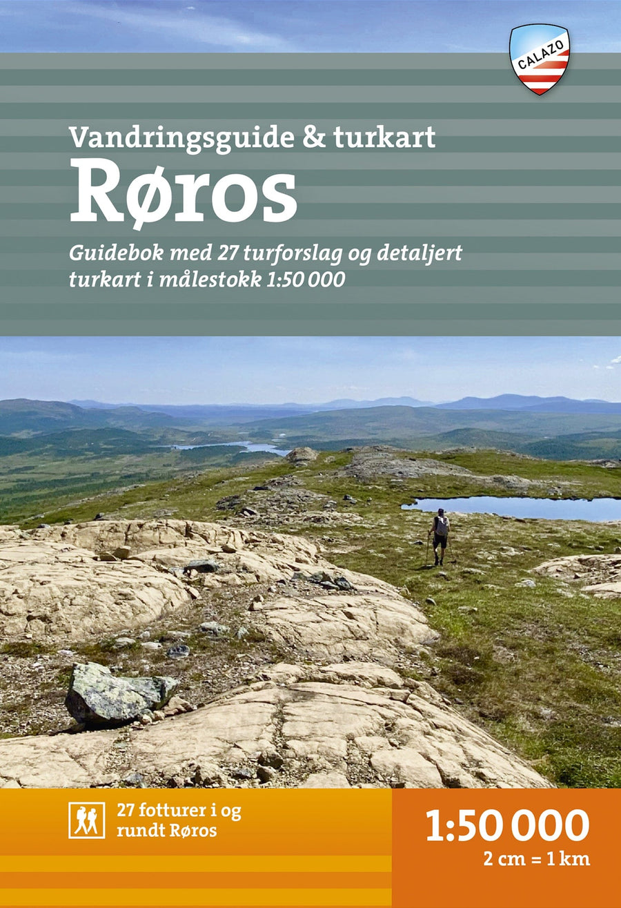 Carte de randonnée - Røros carte + guide (Norvège) | Calazo - 1/50 000 carte pliée Calazo 