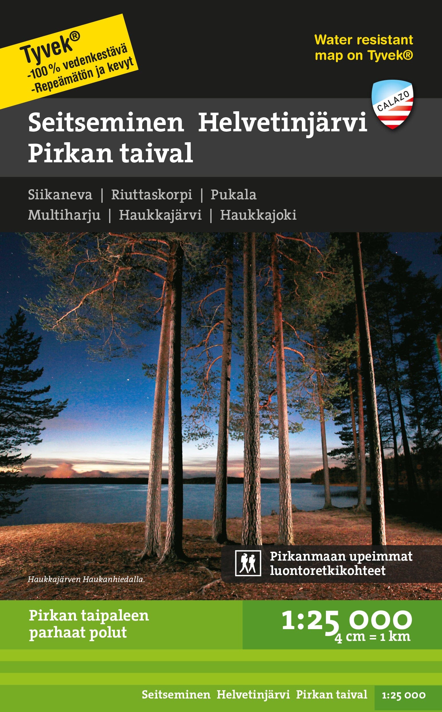 Carte de randonnée - Seitseminen Helvetinjärvi Pirkan taival (Finlande) | Calazo carte de randonnée Calazo Default Title