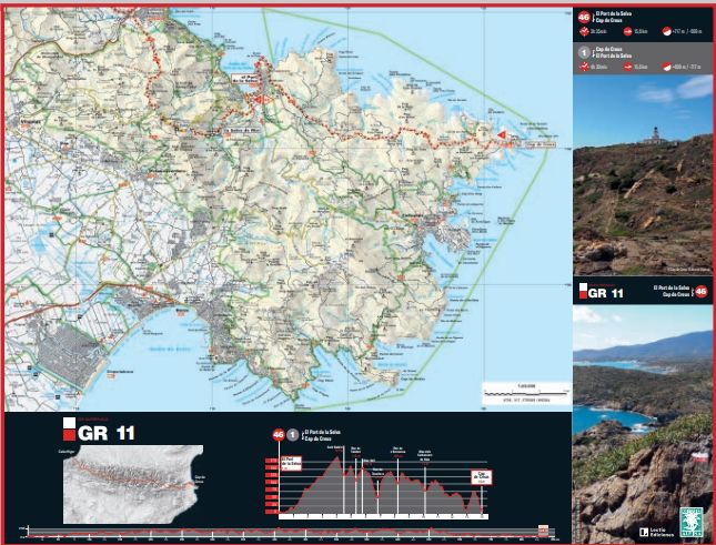 Carte de randonnée - Senda Pirenaica GR11, Cabo Higer-Cap de Creus (Catalogne) | Alpina carte de randonnée Editorial Alpina