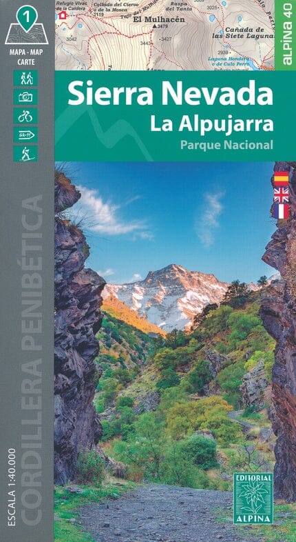 Carte de randonnée - Sierra Nevada, La Alpujarra (Andalousie) | Alpina carte pliée Editorial Alpina 