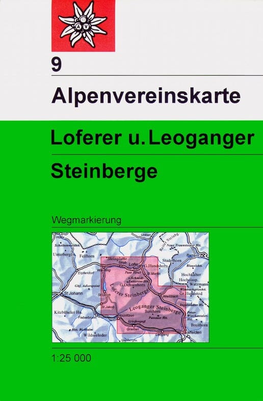 Carte de randonnée & ski n° 09 - Loferer- & Leoganger Steinberge (Alpes autrichiennes) | Alpenverein carte de randonnée Alpenverein