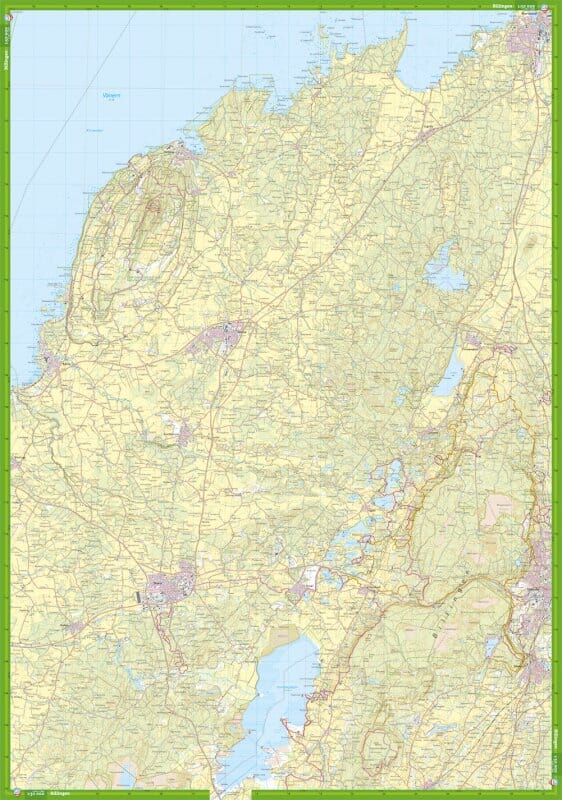 Carte de randonnée - Skövde, Kinnekulle & Billingen (Suède) | Calazo carte de randonnée Calazo