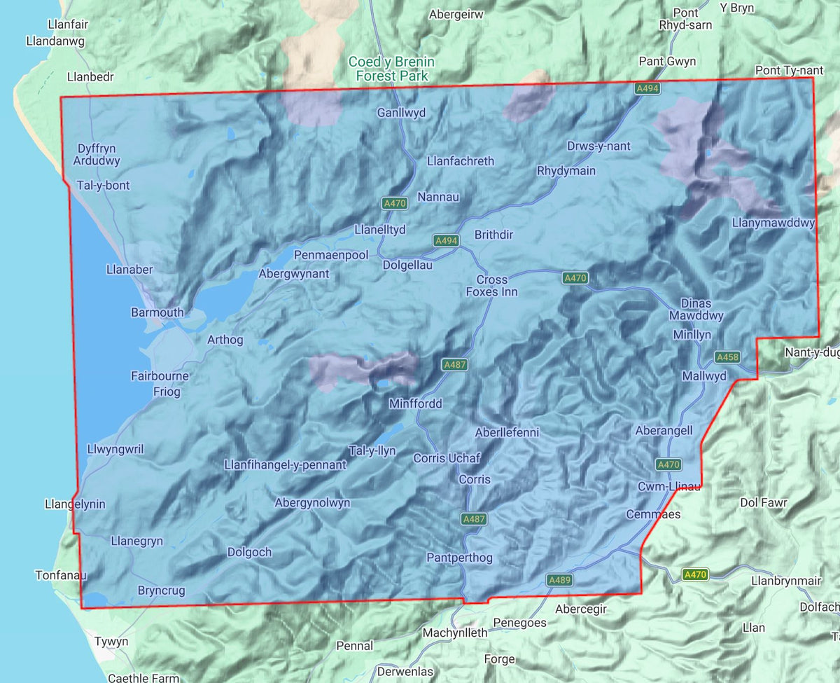 Carte de randonnée - Snowdonia Sud XT40 | Harvey Maps - Ultramap carte de randonnée Harvey Maps 