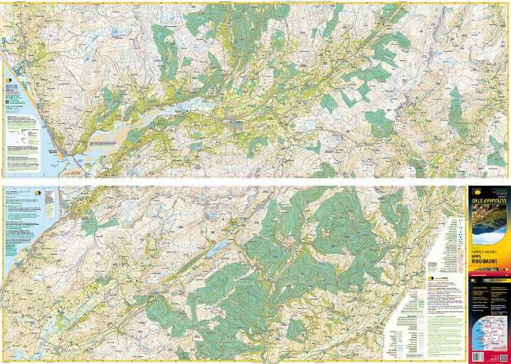 Carte de randonnée - Snowdonia Sud XT40 | Harvey Maps - Ultramap carte de randonnée Harvey Maps