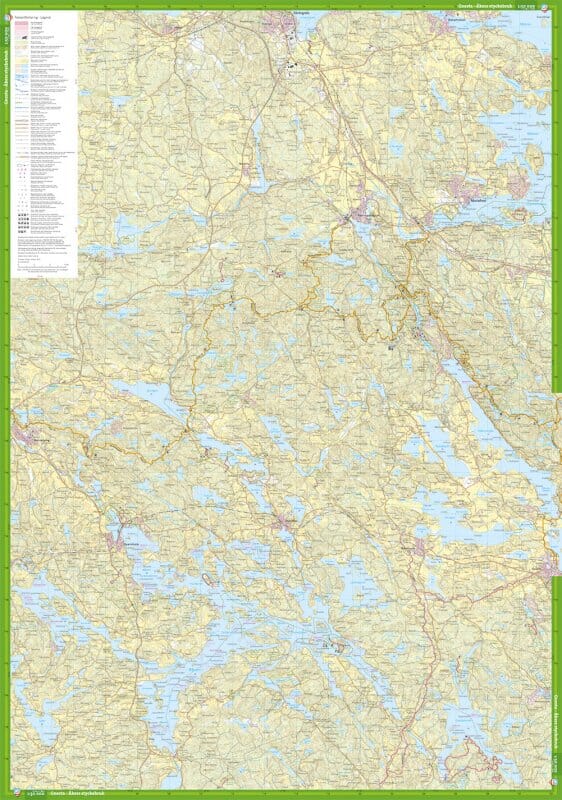 Carte de randonnée - Södertälje, Gnesta & Åkers styckebruk (Suède) | Calazo carte de randonnée Calazo