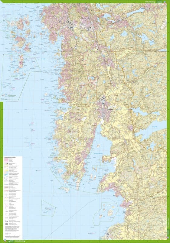 Carte de randonnée - Södra Göteborg (Suède) | Calazo carte pliée Calazo 