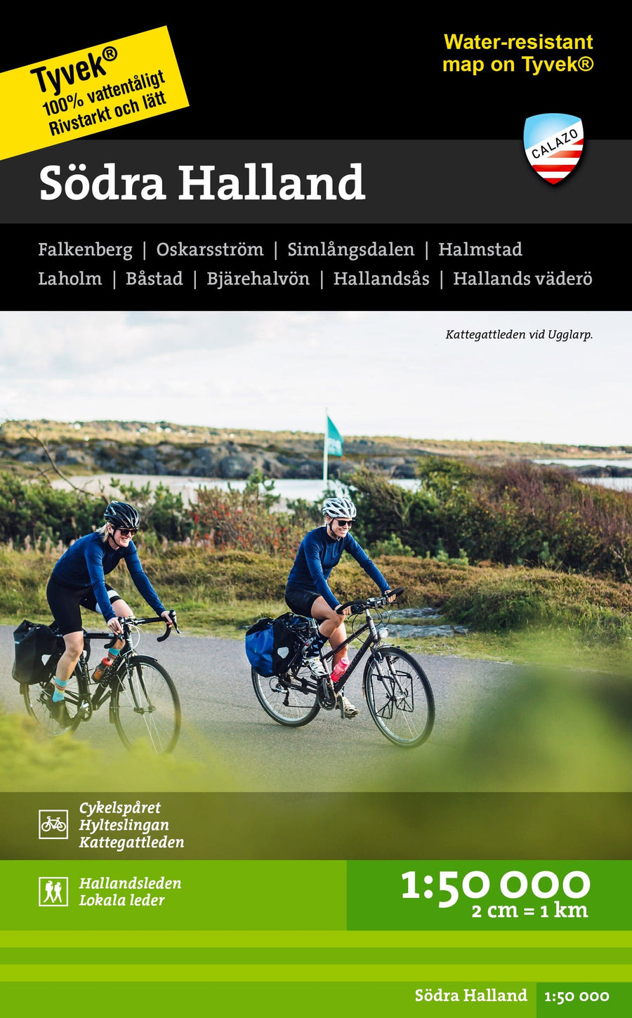 Carte de randonnée - Södra Halland (Suède) | Calazo carte pliée Calazo 