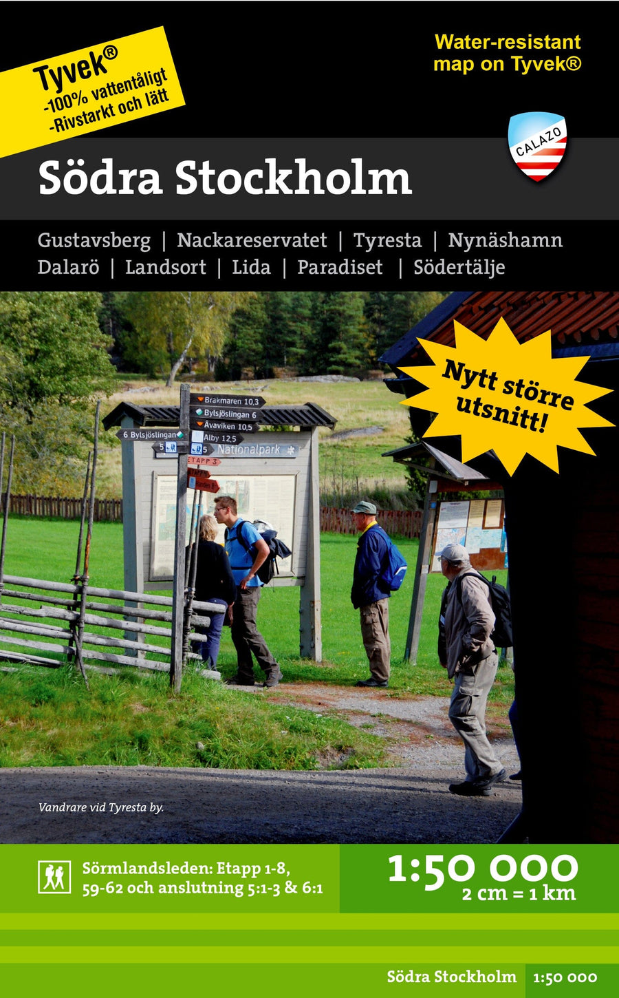 Carte de randonnée - Södra Stockholm (Suède) | Calazo carte pliée Calazo 