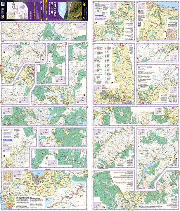 Carte de randonnée - Southern Upland Way XT40 | Harvey Maps - National Trail maps carte de randonnée Harvey Maps 