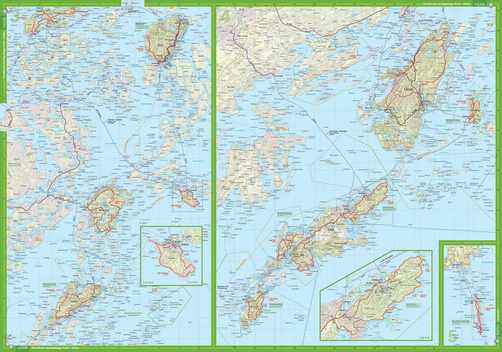 Carte de randonnée - Stockholm Archipelago Trail (Suède) | Calazo carte de randonnée Calazo 