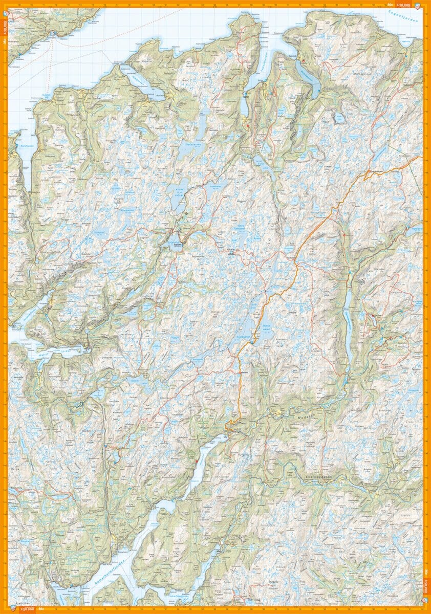 Carte de randonnée - Stølsheimen (Norvège) | Calazo - 1/50 000 carte de randonnée Calazo 