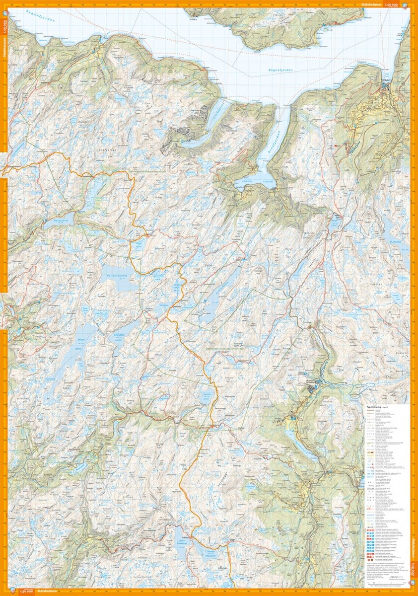 Carte de randonnée - Stølsheimen (Norvège) | Calazo - 1/50 000 carte de randonnée Calazo 