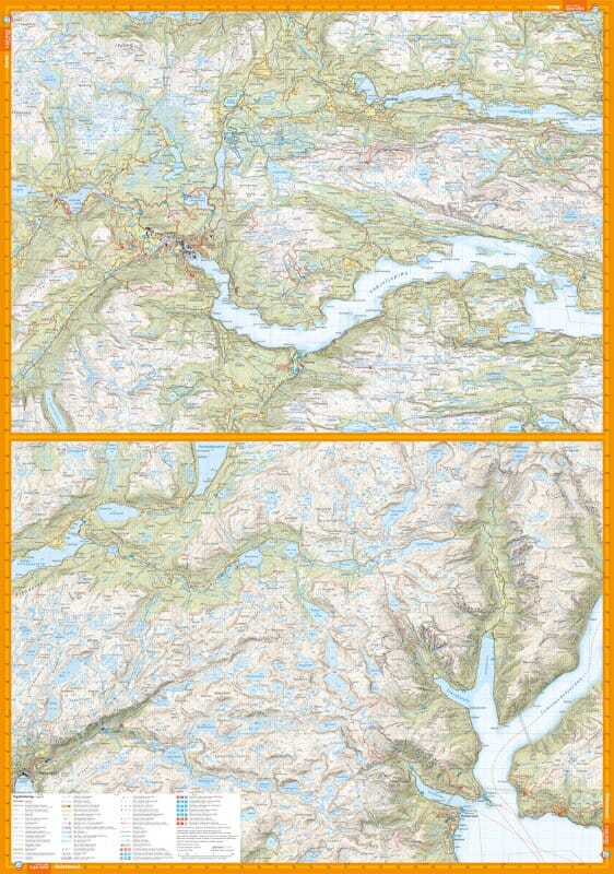 Carte de randonnée - Sunnfjord, Jølster & Førde (Norvège) | Calazo - 1/50 000 carte de randonnée Calazo