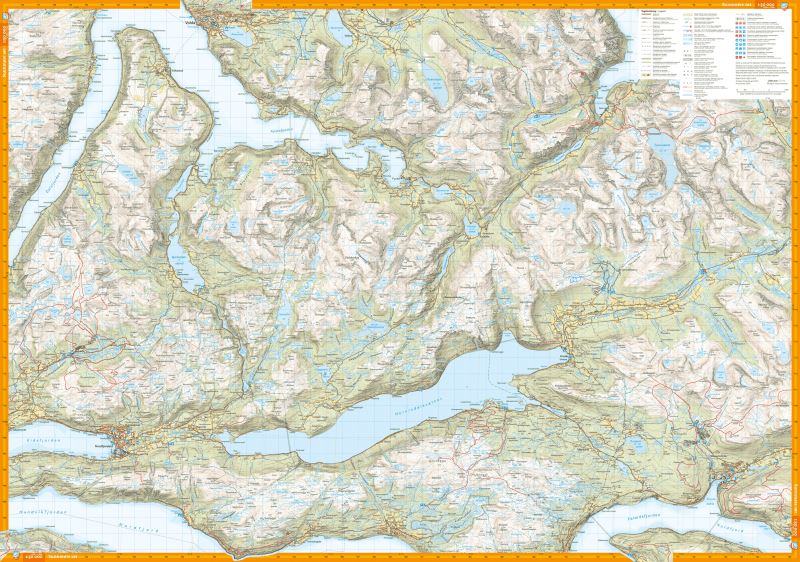 Carte de randonnée - Sunnmøre (Norvège) | Calazo - 1/50 000 carte de randonnée Calazo