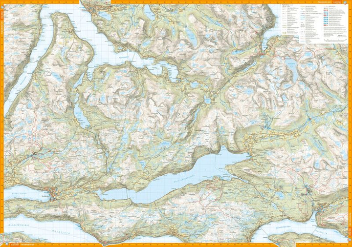 Carte de randonnée - Sunnmøre (Norvège) | Calazo - 1/50 000 carte pliée Calazo 