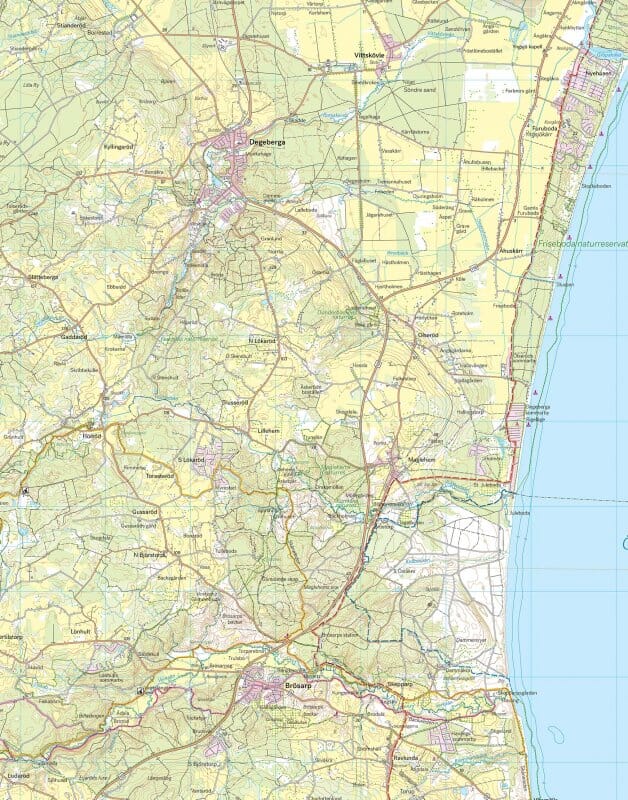 Carte de randonnée - Sydöstra Skåne (Suède) | Calazo carte de randonnée Calazo