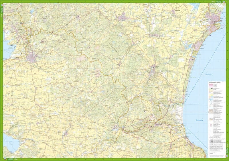 Carte de randonnée - Sydöstra Skåne (Suède) | Calazo carte de randonnée Calazo