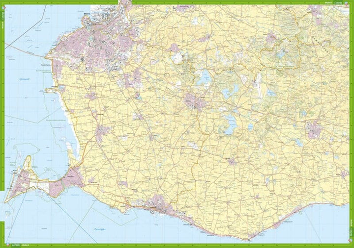 Carte de randonnée - Sydvästra Skåne (Suède) | Calazo carte pliée Calazo 