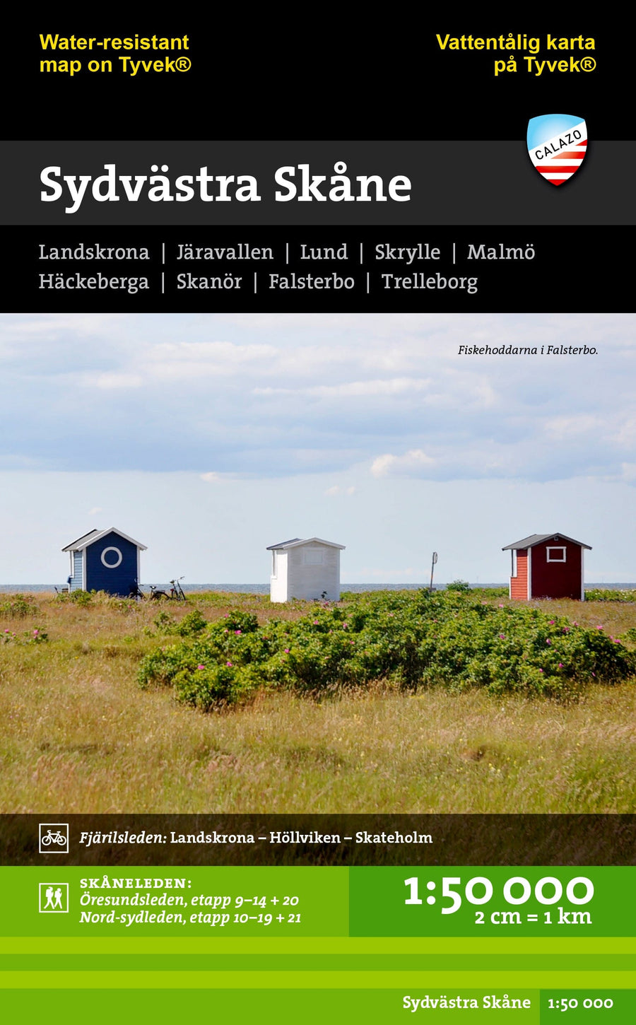Carte de randonnée - Sydvästra Skåne (Suède) | Calazo carte pliée Calazo 