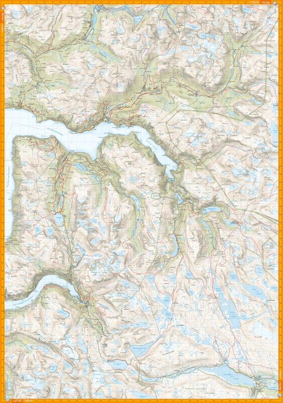 Carte de randonnée - Tafjordfjella & Reinheimen (Norvège) | Calazo - 1/50 000 carte de randonnée Calazo