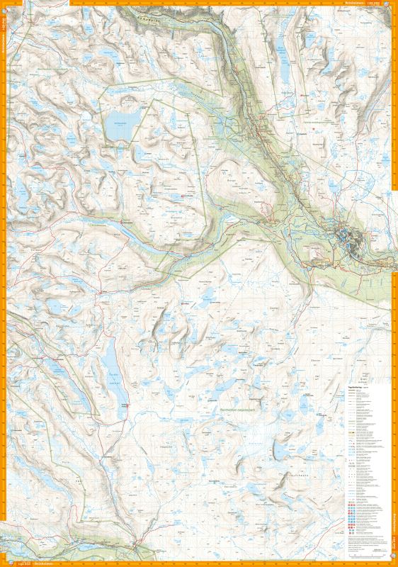 Carte de randonnée - Tafjordfjella & Reinheimen (Norvège) | Calazo - 1/50 000 carte de randonnée Calazo