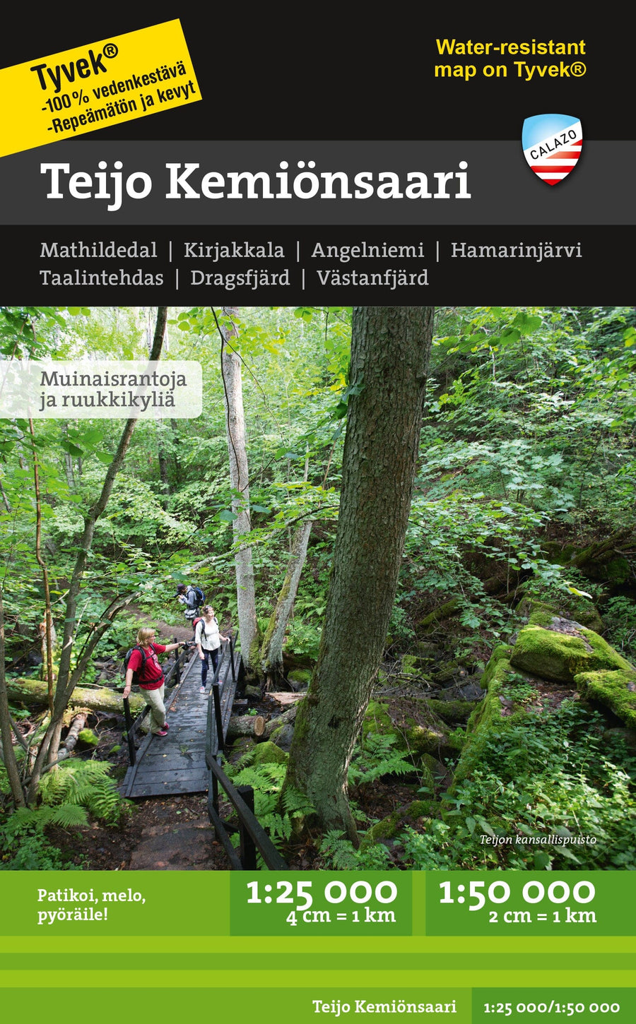 Carte de randonnée - Teijo Kemiönsaari (Finlande) | Calazo carte pliée Calazo 